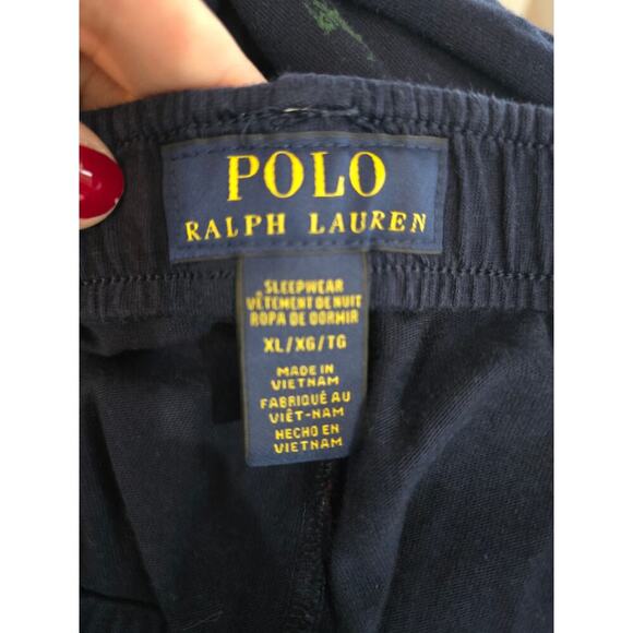 Polo Ralph Lauren Supreme Comfort Pajama Pant Size XL Navy Blue Pony Multi - Picture 4 of 7
